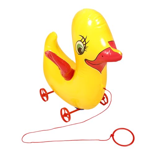KOMBIUDA Aufblasbare Bauernhoftierballons Mit Rad Cartoon-entenballon Zugschnur Tierspielzeug Für Geburtstagsparty Partydekoration Für Kinder von KOMBIUDA
