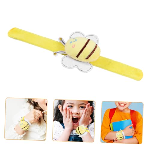 KOMBIUDA Bienenschnappkreis Plüsch Animal-slap-armbänder Tier-slap-band Cartoon-armband Dekorative Armbänder Ohrfeigenarmbänder Zur Dekoration Tierschlagarmbänder Yellow Stoff KOMBIUDA Bienenschnappkreis Plüsch Animal-slap-armbänder Tier-slap-band Cartoon-armband Dekorative Armbänder Ohrfeigenarmbänder Zur Dekoration Tierschlagarmbänder Yellow Stoff von KOMBIUDA