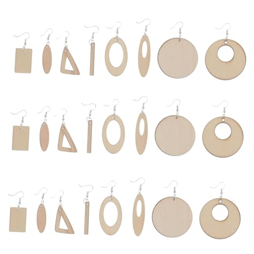 KOMBIUDA Blank Holzohrring Teilig Ungefertigte Hölzerne Tropfenanhänger mit Ohrhaken und Sprungringen DIY Schmuckherstellung Charms Natürliche Holzanhänger für Kreatives Basteln KOMBIUDA Blank Holzohrring Teilig Ungefertigte Hölzerne Tropfenanhänger mit Ohrhaken und Sprungringen DIY Schmuckherstellung Charms Natürliche Holzanhänger für Kreatives Basteln von KOMBIUDA