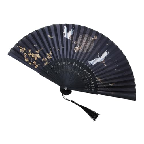KOMBIUDA Chinesischer Retro Handfächer Antik Stil Vintage Stofffächer Elegant Faltbarer Orientalischer Dekorationsfächer für Bühne Tanz und Alltag KOMBIUDA Chinesischer Retro Handfächer Antik Stil Vintage Stofffächer Elegant Faltbarer Orientalischer Dekorationsfächer für Bühne Tanz und Alltag von KOMBIUDA