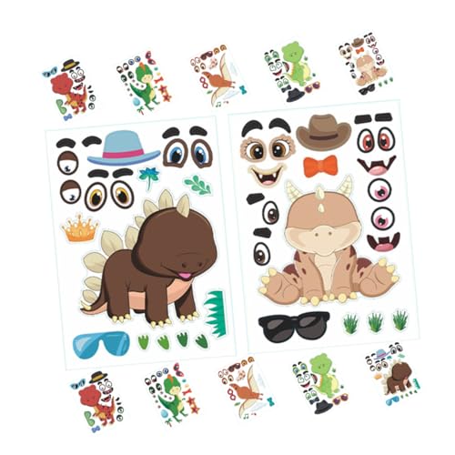 KOMBIUDA Dinosaurier-Puzzle-Aufkleber Für Kinder Süße Tier-Sticker Wiederverwendbare Deko Für Geburtstagsparty KOMBIUDA Dinosaurier-Puzzle-Aufkleber Für Kinder Süße Tier-Sticker Wiederverwendbare Deko Für Geburtstagsparty von KOMBIUDA