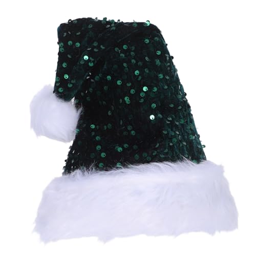 KOMBIUDA Doppellagige Pailletten Weihnachtsmütze Plüsch Warm Gefüttert Glitzernde Festliche Kopfbedeckung Für Damen Herren Weihnachtsfeier Accessoire KOMBIUDA Doppellagige Pailletten Weihnachtsmütze Plüsch Warm Gefüttert Glitzernde Festliche Kopfbedeckung Für Damen Herren Weihnachtsfeier Accessoire von KOMBIUDA