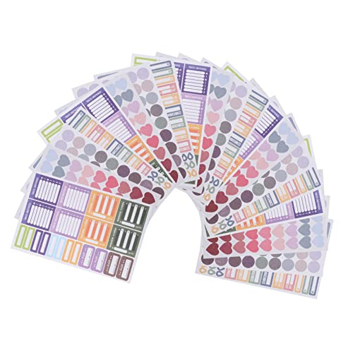 KOMBIUDA Dot Sticker Planner Zubehör 20 Blätter Mit Farbigen Dot Stickers Für Die Scrapbook-Planer-Organisation KOMBIUDA Dot Sticker Planner Zubehör 20 Blätter Mit Farbigen Dot Stickers Für Die Scrapbook-Planer-Organisation von KOMBIUDA