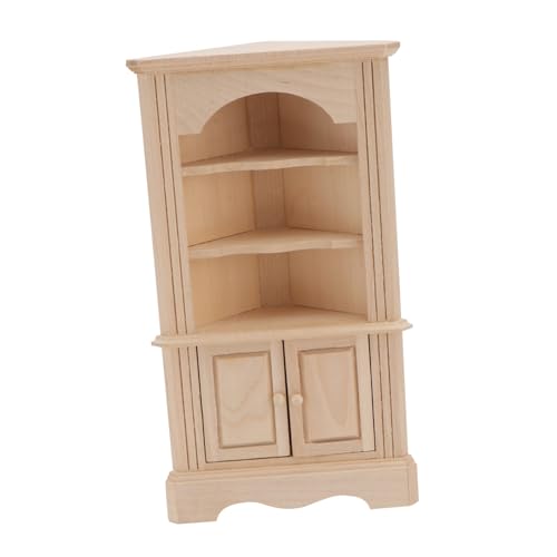 KOMBIUDA Dreieckiger Mini Schrank Mit Schubladen Handgefertigte Miniaturmöbel Aus Holz Für DIY-miniaturen KOMBIUDA Dreieckiger Mini Schrank Mit Schubladen Handgefertigte Miniaturmöbel Aus Holz Für DIY-miniaturen von KOMBIUDA