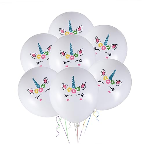 KOMBIUDA Einhorn Latex Ballons Bunten Farben Für Geburtstag Hochzeiten Und Weihnachtsdekorationen Party Ballons Mit Niedlichem Einhorn Weiß KOMBIUDA Einhorn Latex Ballons Bunten Farben Für Geburtstag Hochzeiten Und Weihnachtsdekorationen Party Ballons Mit Niedlichem Einhorn Weiß von KOMBIUDA