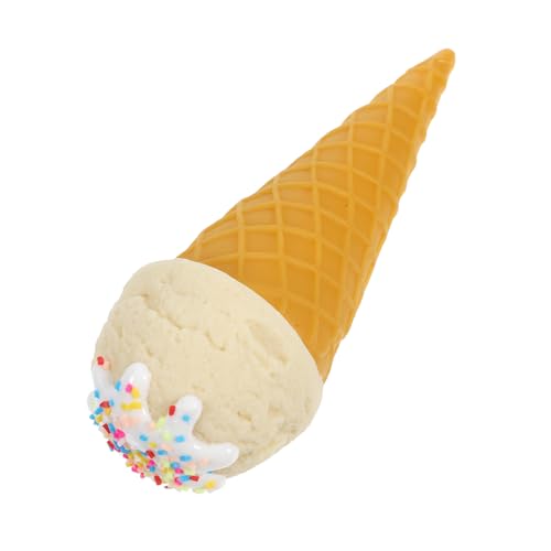 KOMBIUDA Künstliche Eistüten Modell Realistische Waffeltüte Simulationseis Dessert Weiß Dekoration Fotografie Heimdekor Geschäftsausstattung KOMBIUDA Künstliche Eistüten Modell Realistische Waffeltüte Simulationseis Dessert Weiß Dekoration Fotografie Heimdekor Geschäftsausstattung von KOMBIUDA