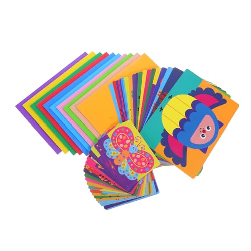 KOMBIUDA Eva Schaumstoff Sticker DIY Tiermotive Kreatives Lernspielzeug für Kleinkinder Wiederverwendbares Bastelset für Vorschule Leichtes Kindersicheres Material Fördert Kognitive von KOMBIUDA
