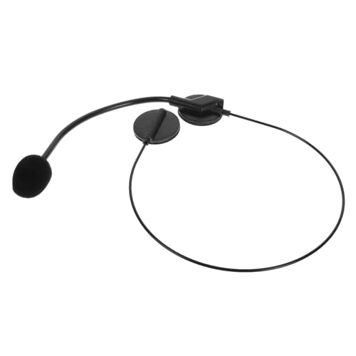 KOMBIUDA Fake Headset Rock Star Kostümzubehör Leichtes Kunststoff Mikrofon Requisite für Cosplay Rockkonzerte und Maskenbälle Authentisches Accessoire für Mädchen und Erwachsene von KOMBIUDA