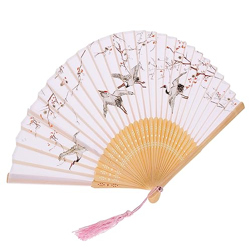 KOMBIUDA Faltbarer Hochzeitsfächer aus im Traditionellen Chinesischen Stil Eleganter Handfächer für Dekoration Tanz und Besondere Anlässe als oder Fotorequisite von KOMBIUDA