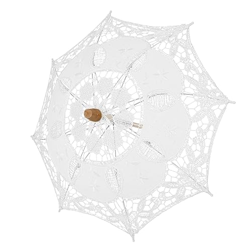 KOMBIUDA Fotografie Requisiten Regenschirm für Kinder kinderregenschirm Teeparty- Braut-Spitzenschirm Regenschirme für Regen Vintage Regenschirm Spitze Regenschirm Fotostütze von KOMBIUDA