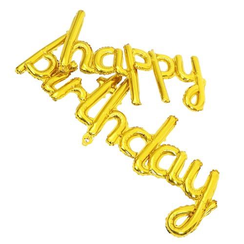 KOMBIUDA Goldener Happy Birthday-ballon 1 Satz Geburtstagsfeier Dekoration Zum Dekorationen Geburtstagsdekoration Geburtstagsbanner Zum Ballonbanner Ballon-set Aluminiumfolie KOMBIUDA Goldener Happy Birthday-ballon 1 Satz Geburtstagsfeier Dekoration Zum Dekorationen Geburtstagsdekoration Geburtstagsbanner Zum Ballonbanner Ballon-set Aluminiumfolie von KOMBIUDA