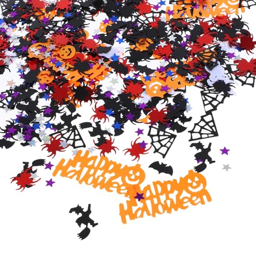 KOMBIUDA Halloween-babyparty-dekorationen 60 G Konfetti 11 Formen Gemischtes Pvc-material Spinnenschädel Fledermaus Kürbis Streuer KOMBIUDA Halloween-babyparty-dekorationen 60 G Konfetti 11 Formen Gemischtes Pvc-material Spinnenschädel Fledermaus Kürbis Streuer von KOMBIUDA