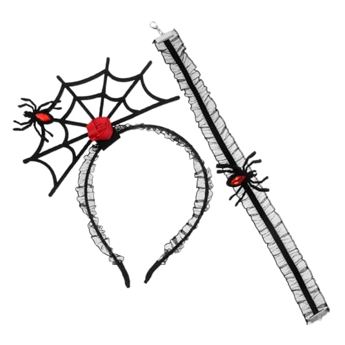 KOMBIUDA Halloween Spinnen Haarreif und Spitzen Set Leichtes Komfortables Kostüm Zubehör für für Halloween Partys Cosplay und Thematische Veranstaltungen KOMBIUDA Halloween Spinnen Haarreif und Spitzen Set Leichtes Komfortables Kostüm Zubehör für für Halloween Partys Cosplay und Thematische Veranstaltungen von KOMBIUDA