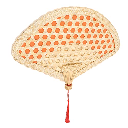 KOMBIUDA Handgefertigter Wicker Fan aus Handventilator für Farbenfrohes Design für Sommer Handgewebt Tragbar für Outdoor Aktivitäten KOMBIUDA Handgefertigter Wicker Fan aus Handventilator für Farbenfrohes Design für Sommer Handgewebt Tragbar für Outdoor Aktivitäten von KOMBIUDA