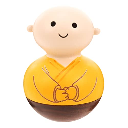 KOMBIUDA 1Stück Holz Mönch Figur Handgefertigte Tischdekoration aus Holz Kreatives Desktop Ornament für Zuhause Geschenkidee für Erwachsene Gelb Augen Offen KOMBIUDA 1Stück Holz Mönch Figur Handgefertigte Tischdekoration aus Holz Kreatives Desktop Ornament für Zuhause Geschenkidee für Erwachsene Gelb Augen Offen von KOMBIUDA