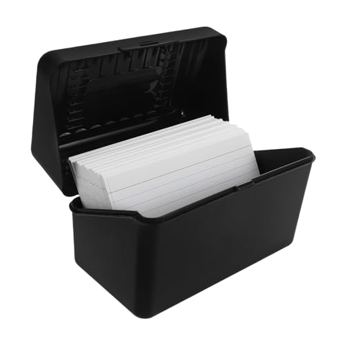 KOMBIUDA Karteikartenbox Mit Stauraum Für Karteikarten Und Notizpapier Kompaktes Design Als Schreibtisch-Organizer Für Büro Schule Und Zuhause KOMBIUDA Karteikartenbox Mit Stauraum Für Karteikarten Und Notizpapier Kompaktes Design Als Schreibtisch-Organizer Für Büro Schule Und Zuhause von KOMBIUDA