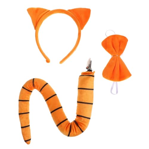 KOMBIUDA Katzenohren set Verstellbar mit Süßes Katzenkostüm für Mädchen Party Bühne Rollenspiel Halloween Cosplay Zubehör KOMBIUDA Katzenohren set Verstellbar mit Süßes Katzenkostüm für Mädchen Party Bühne Rollenspiel Halloween Cosplay Zubehör von KOMBIUDA
