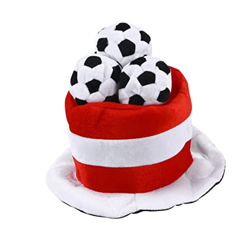 KOMBIUDA Kopfbedeckungen für Fußballfans Fußbälle Plüsch-Fußballmütze lustiger Hut Fußball-Partyhut Hüte Fußball-Kostüm-Hut Fußball-Cheerleader-Hut Nachtclub Karnevalshut b282 KOMBIUDA Kopfbedeckungen für Fußballfans Fußbälle Plüsch-Fußballmütze lustiger Hut Fußball-Partyhut Hüte Fußball-Kostüm-Hut Fußball-Cheerleader-Hut Nachtclub Karnevalshut b282 von KOMBIUDA