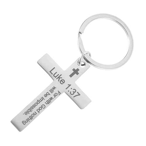 KOMBIUDA Kreuz Schlüsselanhänger Aus Edelstahl Stilvoller Schlüsselring Für Männer Christlicher Anhänger Robuster Schlüsselanhänger Mit Kreuz-design KOMBIUDA Kreuz Schlüsselanhänger Aus Edelstahl Stilvoller Schlüsselring Für Männer Christlicher Anhänger Robuster Schlüsselanhänger Mit Kreuz-design von KOMBIUDA