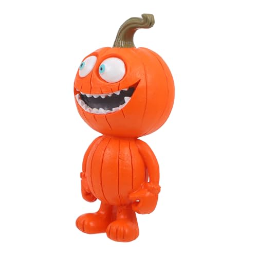 KOMBIUDA Cartoon-Halloween-kürbisfigur Charakterstatue Harzornament Saisonale Dekoration Für Halloween-Festivals Und Mottopartys von KOMBIUDA