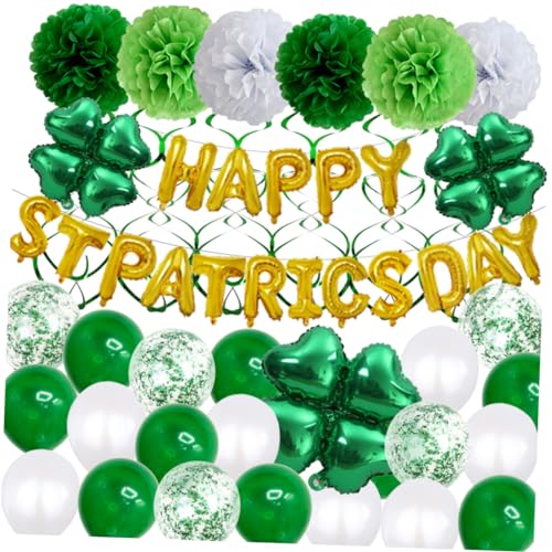 KOMBIUDA 10 Stücke 10 Zoll Latex Party Ballons Aluminium Folie St Patricks Day Ballons Set Brief Decor Party Supplies KOMBIUDA 10 Stücke 10 Zoll Latex Party Ballons Aluminium Folie St Patricks Day Ballons Set Brief Decor Party Supplies von KOMBIUDA