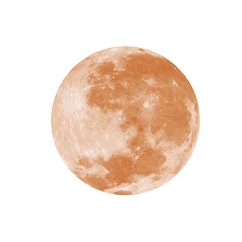 KOMBIUDA Leuchtender Mond-wandaufkleber Rund 20cm Entfernbarer Kunstaufkleber Glänzendes Wandtattoo Für Kinderzimmer Schlafzimmer Wohnzimmer KOMBIUDA Leuchtender Mond-wandaufkleber Rund 20cm Entfernbarer Kunstaufkleber Glänzendes Wandtattoo Für Kinderzimmer Schlafzimmer Wohnzimmer von KOMBIUDA