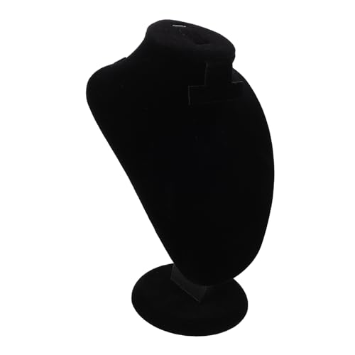 KOMBIUDA Lint Retail Rack Display Mannequin Büste Dekor Organizer Schmuck Anhänger Schwarz Handelstheke Store Für Ketten Und Requisiten Lagerung Fotografie Halskette Halsketten Staffelei von KOMBIUDA
