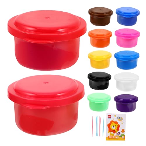 KOMBIUDA Lufttrocknende Knetmasse für Farben Weiche Modelliermasse Mit Komplettem Werkzeugset Nicht Klebend Leicht Verformbar Für DIY Basteln Und Kreative Schulprojekte KOMBIUDA Lufttrocknende Knetmasse für Farben Weiche Modelliermasse Mit Komplettem Werkzeugset Nicht Klebend Leicht Verformbar Für DIY Basteln Und Kreative Schulprojekte von KOMBIUDA