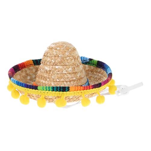 KOMBIUDA Mini Mexikanischer Sombrero für Damen und Haustiere Leichter Bequemer Sitz Partydekoration für Fiesta und Karneval Niedlicher Mini Hut für Katzen und Hunde KOMBIUDA Mini Mexikanischer Sombrero für Damen und Haustiere Leichter Bequemer Sitz Partydekoration für Fiesta und Karneval Niedlicher Mini Hut für Katzen und Hunde von KOMBIUDA