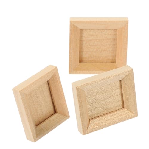 KOMBIUDA Miniatur-bilderrahmen Aus Holz 3-teiliger Mini-Rahmen Für Schmuck Miniatur-fotoanzeige Mini-bilderrahmen DIY-puppenhauszubehör KOMBIUDA Miniatur-bilderrahmen Aus Holz 3-teiliger Mini-Rahmen Für Schmuck Miniatur-fotoanzeige Mini-bilderrahmen DIY-puppenhauszubehör von KOMBIUDA