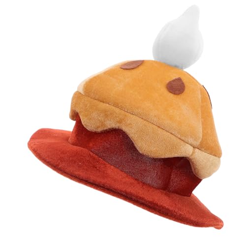 KOMBIUDA Plüsch Pumpkin Kostümhut Rundes Food Role Play Accessoire Weicher Festhut für Erwachsene Teens Halloween Weihnachten Fotorequisite Lustige Verkleidung von KOMBIUDA
