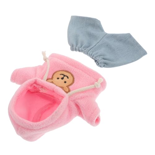 KOMBIUDA Plüschbär Kleidung Set Mit Hoodie Und Jeans Für Stofftiere Süßes Outfit Für Puppen Und Kuscheltiere Fördert Und Fantasievolles Rollenspiel von KOMBIUDA