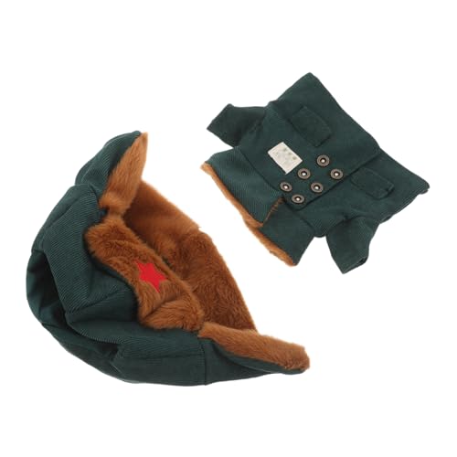 KOMBIUDA Plüschpuppenkleidung Puppenkleidung zur Dekoration Puppenkleidung für Dekorationen Stofftier-Outfit Kleidung für Stofftiere Puppenzubehör Puppenkostüm Puppen-Outfit Polyester Grün von KOMBIUDA