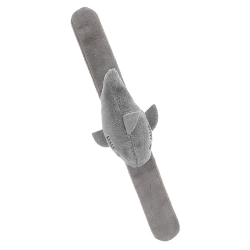 KOMBIUDA Plüschring Tierarmbänder Slap-Bands mit Tiermotiven Armband Zeug Jungs Halloween Halloween assecoires Slap -Armband Armband für die Dekoration PP Baumwolle Grey von KOMBIUDA