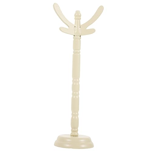 KOMBIUDA Puppenhaus-aufhänger Kleidung Gestell Baum Zubehör Miniaturen Kleiderbügel Bausätze Bausatz Stand Kostüm Kleiderständer Winziger Puppen-bodenhänger Puppenmöbel Hölzern von KOMBIUDA