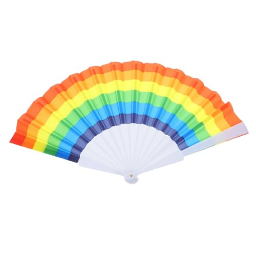 KOMBIUDA Regenbogen Faltfächer Bunter Handfächer für Lgbtq Events Hochzeiten Partys Dekoration Leicht und Tragbar für Sommer KOMBIUDA Regenbogen Faltfächer Bunter Handfächer für Lgbtq Events Hochzeiten Partys Dekoration Leicht und Tragbar für Sommer von KOMBIUDA