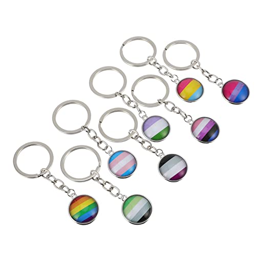 KOMBIUDA Regenbogen Schlüsselanhänger Set Teiliges Farbenfrohes Lgbt Pride Schlüsselring Set für Hochzeiten Geburtstage und Festivals für Lesben und Lgbtq Unterstützung von KOMBIUDA