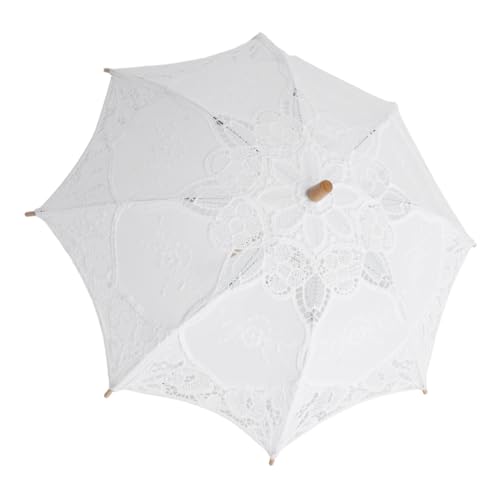 KOMBIUDA Regenschirm aus Spitze Vintage- aus Spitze Sonnenschirmschirm Regenschirm für Kinder khimar Hijab Hochzeitsdekoration Regenschirme für Regen Regenschirm für Hochzeit von KOMBIUDA