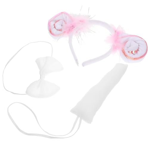 KOMBIUDA Schaf Kostümzubehör Ohr Stirnband Fliege und für Tierverkleidung für Partys Halloween und Bühnenaufführungen Rosa Pailletten Accessoires KOMBIUDA Schaf Kostümzubehör Ohr Stirnband Fliege und für Tierverkleidung für Partys Halloween und Bühnenaufführungen Rosa Pailletten Accessoires von KOMBIUDA