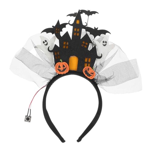 KOMBIUDA Schloss Haarreifen für Damen Spooky Glowing Haarschmuck für Kostüme und Partys für Cosplay und Festliche Anlässe KOMBIUDA Schloss Haarreifen für Damen Spooky Glowing Haarschmuck für Kostüme und Partys für Cosplay und Festliche Anlässe von KOMBIUDA