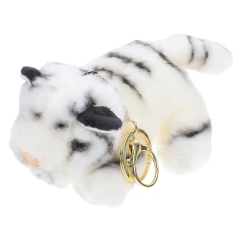 KOMBIUDA Schlüsselanhänger Rucksackzauber Entzückender Puppenschlüsselbund Netter Tasche Charme Hängender Tiger-anhänger Schultaschen-anhänger Taschenanhänger Gefüllter Anhänger Plüsch Weiß KOMBIUDA Schlüsselanhänger Rucksackzauber Entzückender Puppenschlüsselbund Netter Tasche Charme Hängender Tiger-anhänger Schultaschen-anhänger Taschenanhänger Gefüllter Anhänger Plüsch Weiß von KOMBIUDA