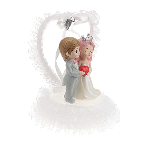 KOMBIUDA Brautpaar Ornamente Aus Kunstharz Für Hochzeitstorte Dekoration Hochzeitsfiguren Verlobungsgeschenk von KOMBIUDA