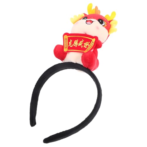 KOMBIUDA Stirnbänder für Silvester Haarschmuck aus dem Jahr des Drachen haar zubehör haircharm Haarschmuck für Jahr Bühnenauftritt Haarband Füllung Stirnband Schal Puppe von KOMBIUDA