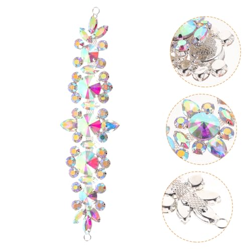 KOMBIUDA Strass Applikation Taillengürtel Brautschärpe mit Funkelnden Glassteinen Dekorative Patch für Hochzeitskleider DIY Schmuck für Kleid Schuhe Handwerk und Accessoires von KOMBIUDA