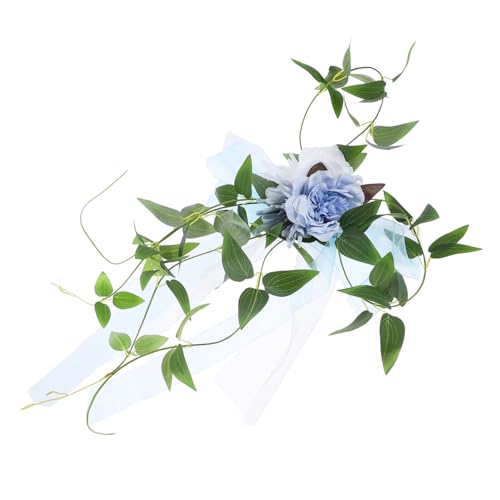 KOMBIUDA Stuhlrückenblume Künstliche Stuhlrückenblume Band Blau Tür KOMBIUDA Stuhlrückenblume Künstliche Stuhlrückenblume Band Blau Tür von KOMBIUDA