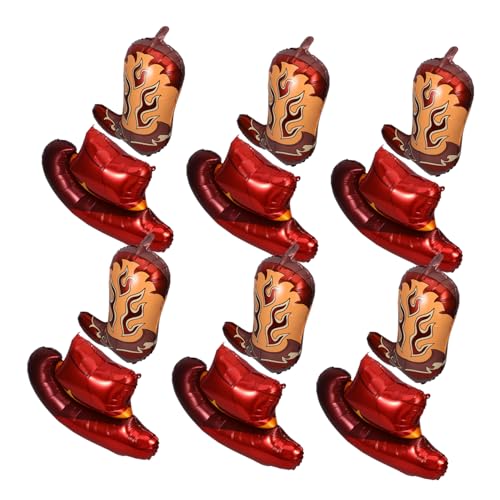 KOMBIUDA Teiliges Cowboy Hut und Stiefel Aluminiumfolie Luftballons für Themengeburtstagsfeiern Einfache Dekoration für Drinnen und Draußen KOMBIUDA Teiliges Cowboy Hut und Stiefel Aluminiumfolie Luftballons für Themengeburtstagsfeiern Einfache Dekoration für Drinnen und Draußen von KOMBIUDA