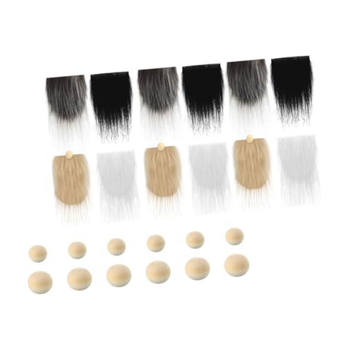 KOMBIUDA Teiliges Gefälschte Zwergenbärte aus Polyester mit Holzperlen Langlebig und Komfortabel DIY Bastelset für Weihnachts und Halloween Dekoration Vielseitig Einsetzbar für Gnome und von KOMBIUDA