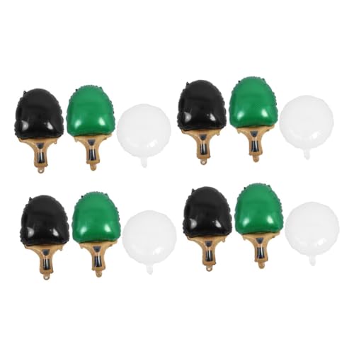 KOMBIUDA Teiliges Tischtennis Partyballon Grün Schwarze Folien Schläger Weiße Ballon Dekoration Schnelle Langlebige Sport Motto Deko für Jungengeburtstag Shower Wettkampf KOMBIUDA Teiliges Tischtennis Partyballon Grün Schwarze Folien Schläger Weiße Ballon Dekoration Schnelle Langlebige Sport Motto Deko für Jungengeburtstag Shower Wettkampf von KOMBIUDA
