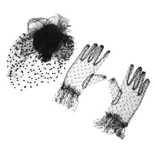 KOMBIUDA Teiliges aus Schwarzem Tanzhut und Atmungsaktiven Damenhandschuhen für Stilvolle Partys Leichte Sichere Materialien Modisches Accessoire für Ball Hochzeit und Festliche Anlässe KOMBIUDA Teiliges aus Schwarzem Tanzhut und Atmungsaktiven Damenhandschuhen für Stilvolle Partys Leichte Sichere Materialien Modisches Accessoire für Ball Hochzeit und Festliche Anlässe von KOMBIUDA