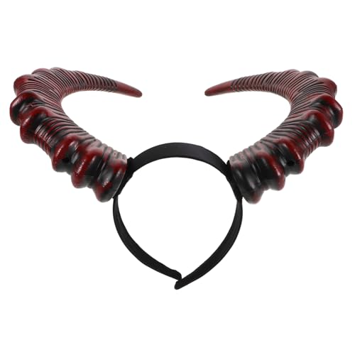 KOMBIUDA Teufelshörner Haarreif Gothic Stirnband mit Roten Ziegenhörnern Leichtes Halloween Kostümaccessoire für Damen und Herren Vielseitig für Party Karneval Cosplay Fotos und von KOMBIUDA